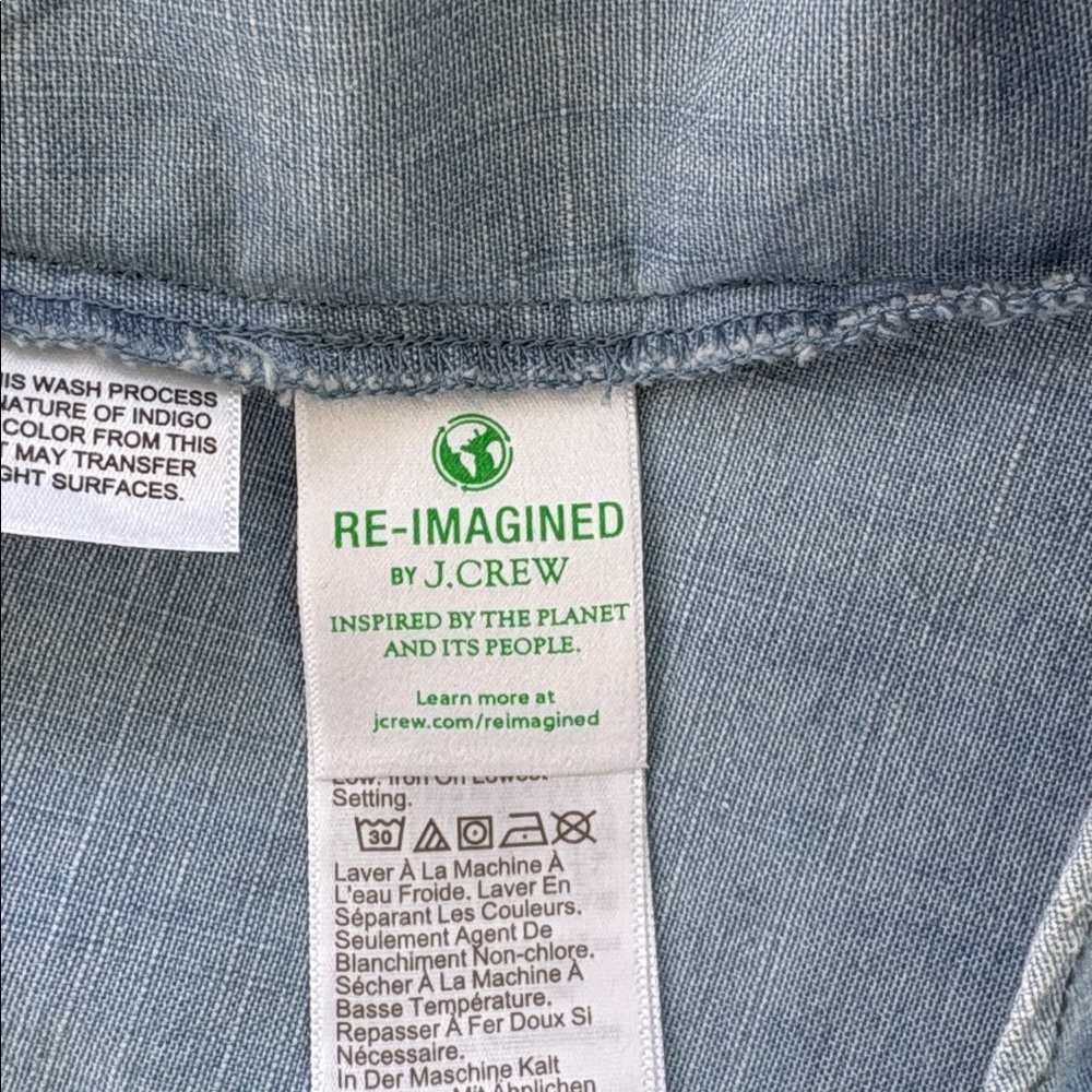 J Crew Chambray Button Down Blouse NWT - image 5